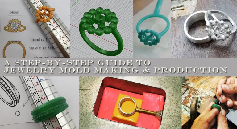 Metal frame fabrication resin jewelry process manufacturing