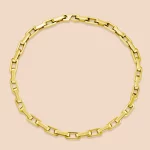 ODM gold stainless steel anchor chain necklace manufacturing