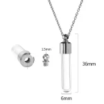 ODM size of 316L stainless steel urn locket necklace for corporate gifting