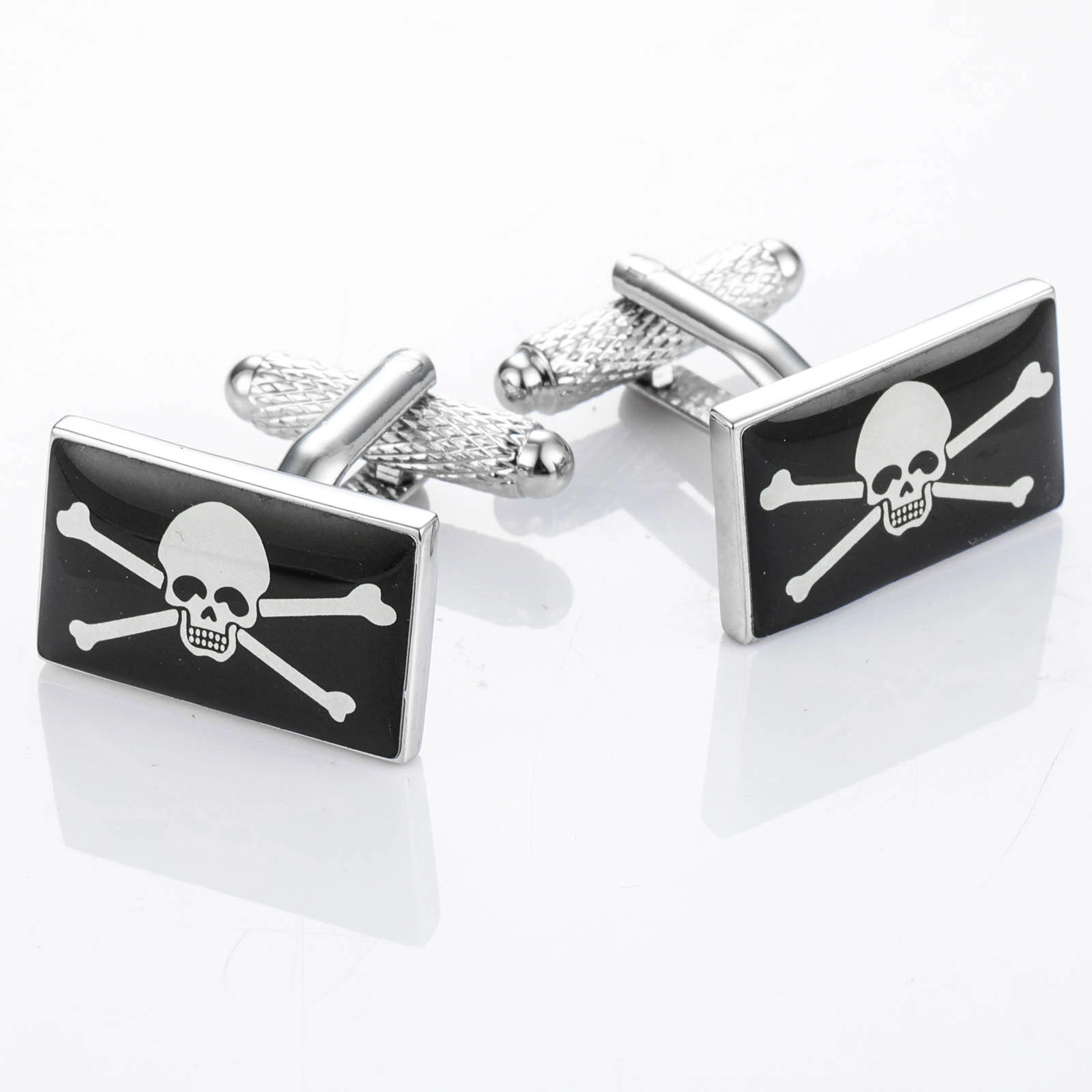 Customization Pirate Flag (Skull Cross) French Cufflinks from Hawson factory