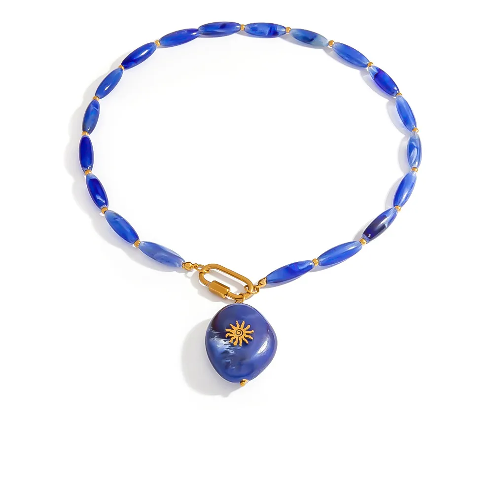 Color-Adjustable Resin Necklace -Fashion Jewelry Manufacturer Jewelry ODM Partner