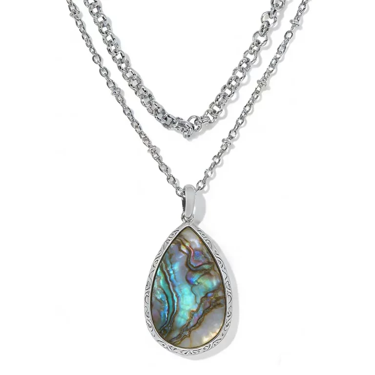 Stainless Steel Single-Stone Abalone Shell Pendant ODM Jewelry Manufacturer