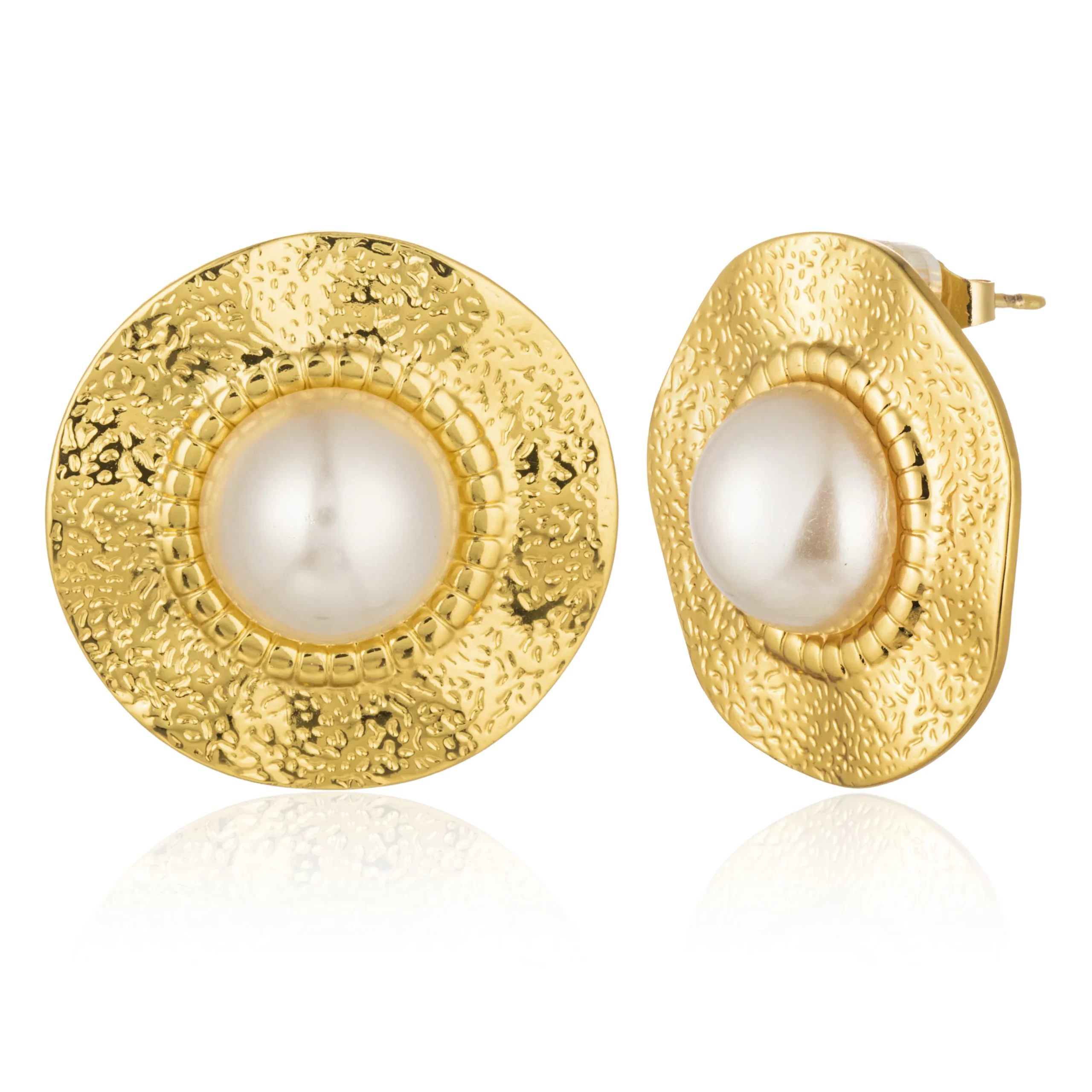 Surgical Stainless Steel Pearl Earrings Jewelry Manufacturers