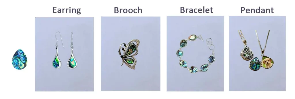 Teardrop Abalone Shells for Stainless Steel Earring-Brooch-Bracelet-Pendant 