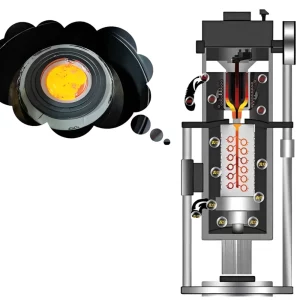 Vacuum casting machine for metal-based resin jewelry