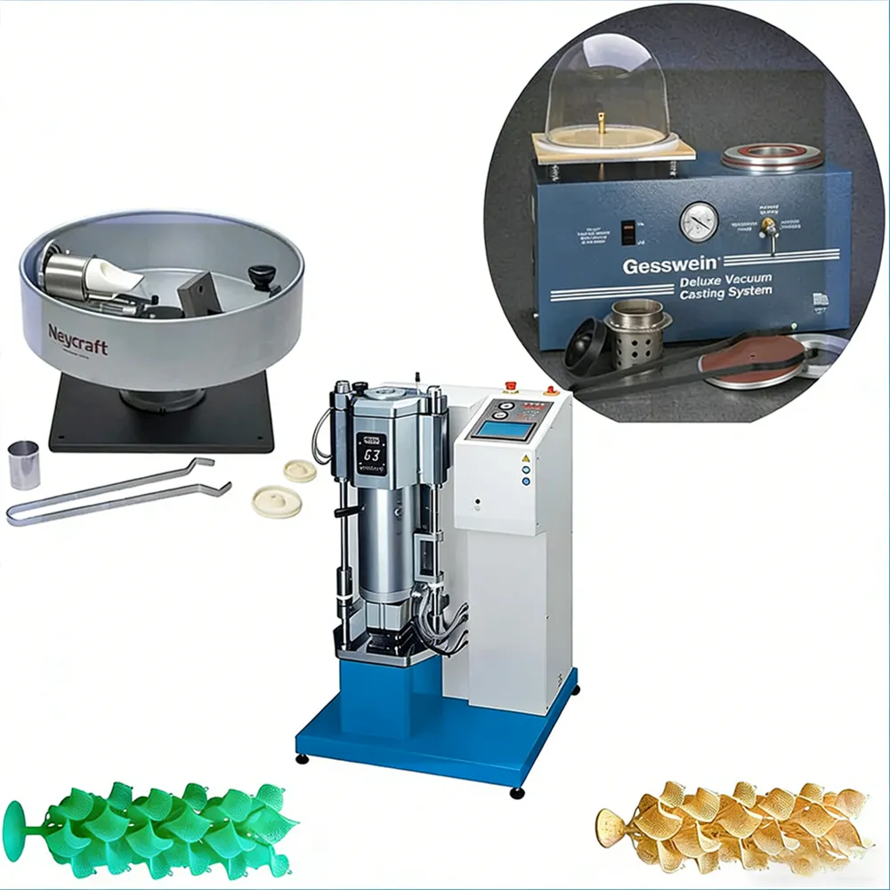 Vacuum casting resin jewelry with metal manufacturing