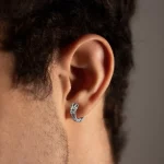 Men 17.2mm*14.1mm Ear Clip for jewelry brand