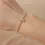 Women Stainless Steel Bracelet 12mm link chain to showcase length and fit for wholesale buyers