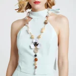 Women Wearing Zinc-alloy Ins Necklace for ODM OEM