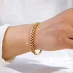 stainless steel geometric bangle bracelets for businesses