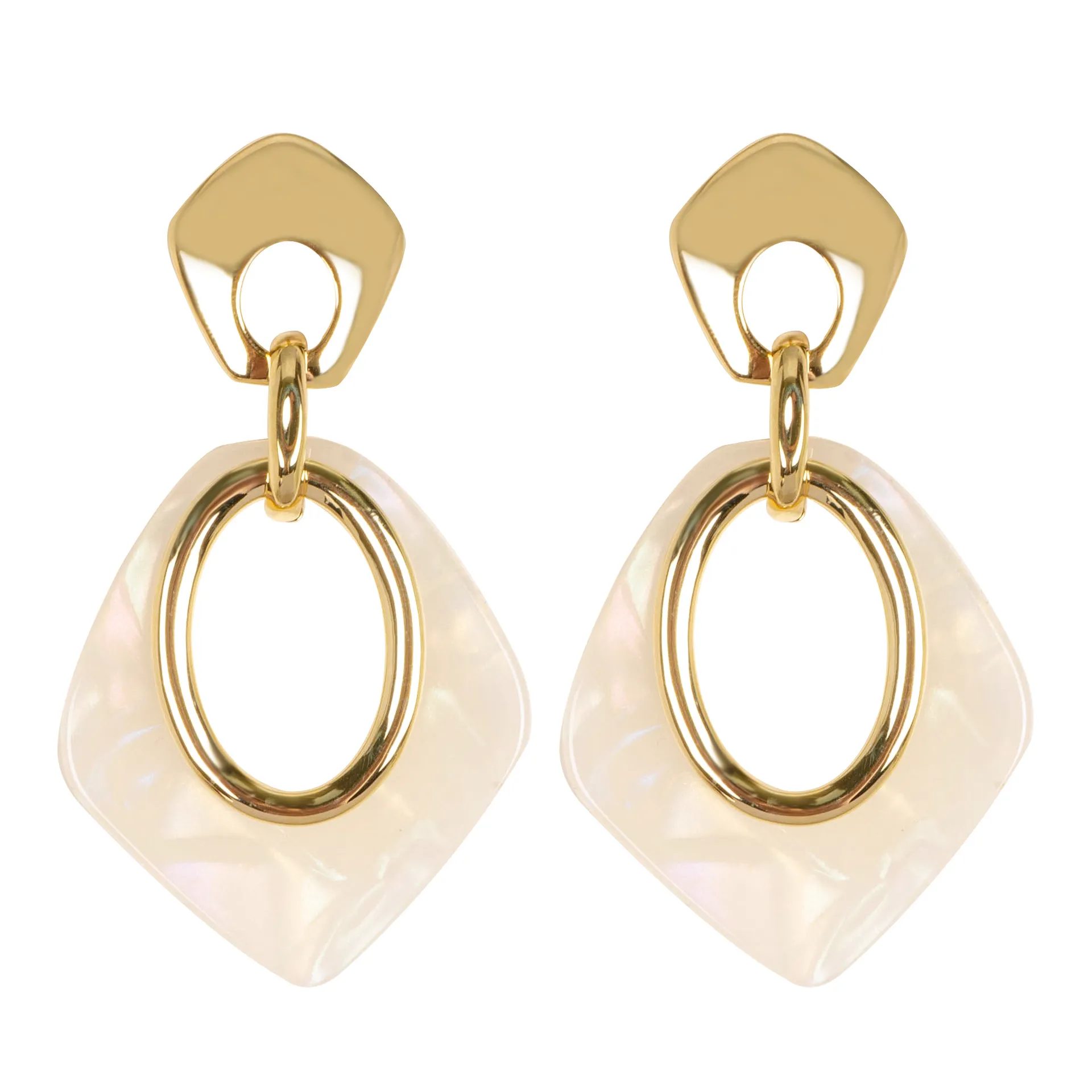 OEM Partner Geometry Hollow Earrings Custom Jewelry Manufacturers