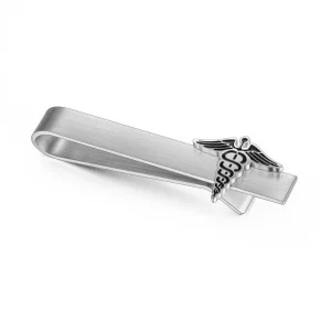 316L Stainless Steel Medical Caduceus Tie Clip-Fashion Jewelry Manufacturer for fast-fashion jewelry