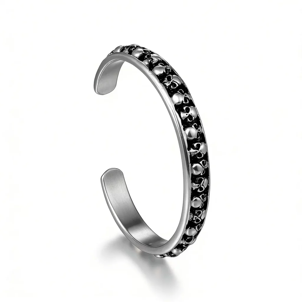 316L Stainless Steel Skull Cuff Bracelets Manufacturing for Businesses