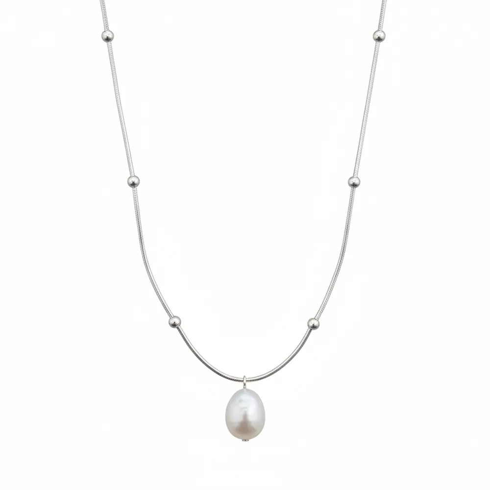 316L stainless steel pearl necklace direct factory for e-commerce stores