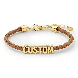 Brand Nameplates for Stainless Steel Leather Bracelets
