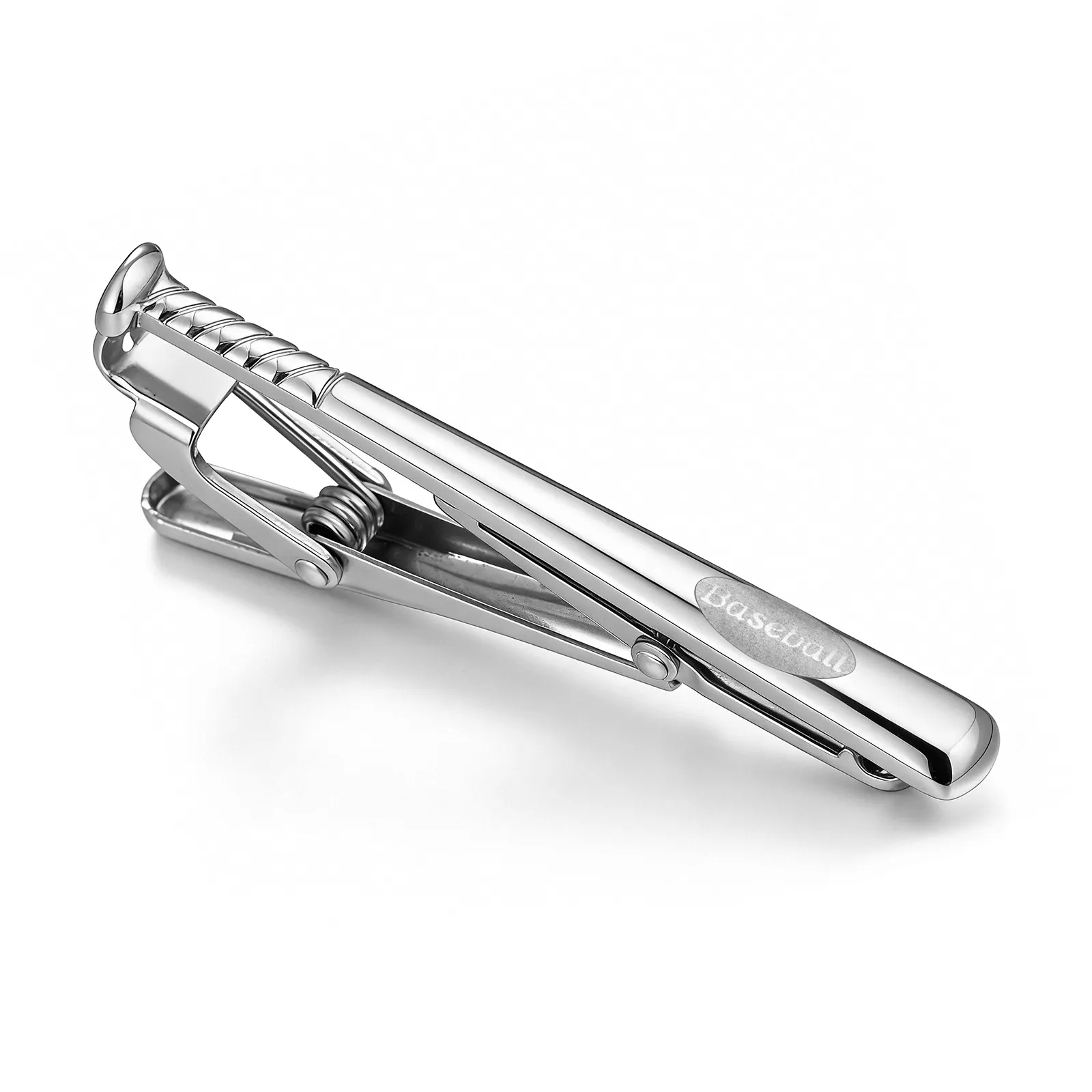 Brass Baseball Sports Tie Clip-Jewelry Logo Engraving for wholesaler