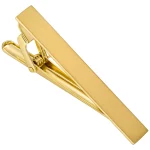 Stainless steel custom logo Gold TIe Clips