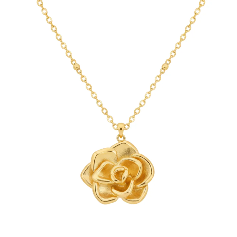 OEM stainless steel rose flower necklace direct factory for fashion brands