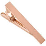 Stainless steel custom logo Rose Gold TIe Clips