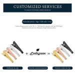 Stainless steel custom logo tie clip for Jewelry Direct Source