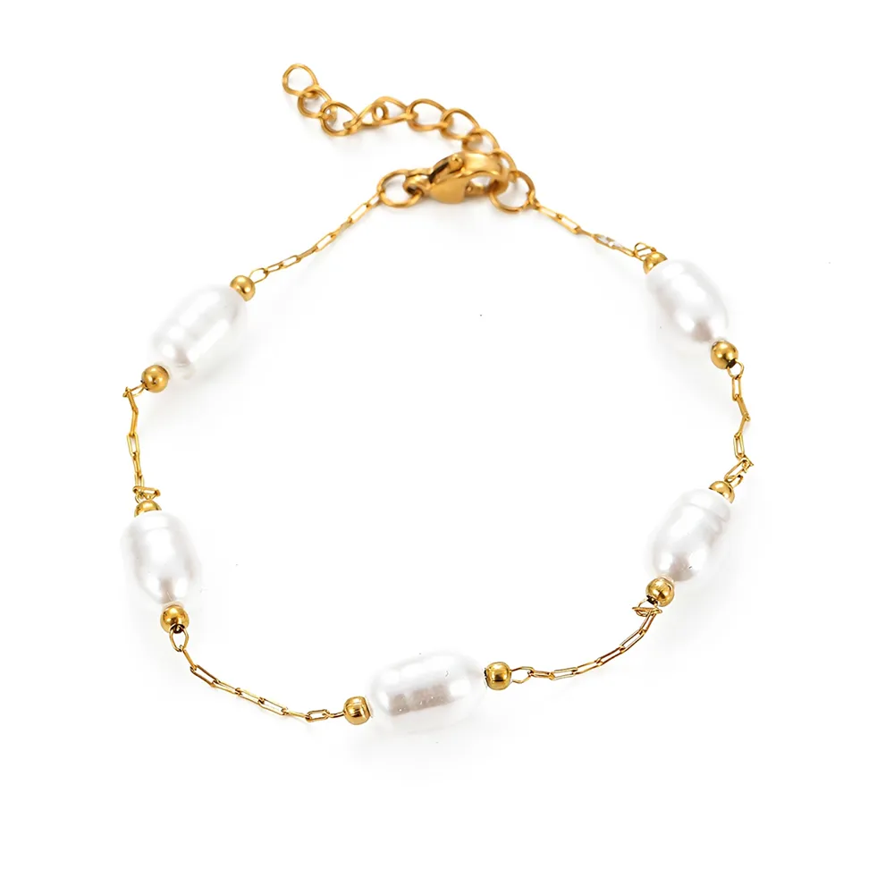 Stainless Steel Baroque Pearl Bracelet Customize Factory for major retailers