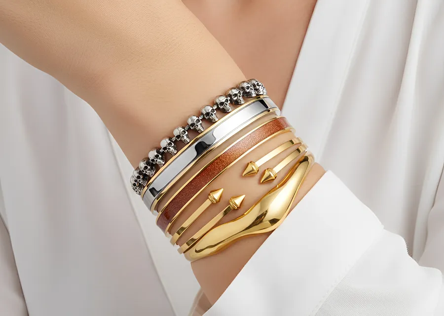 stainless steel cuff bracelet