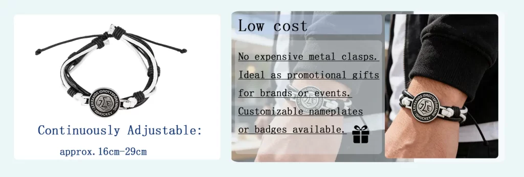 Adjustable-size leather bracelet suitable for gifting
