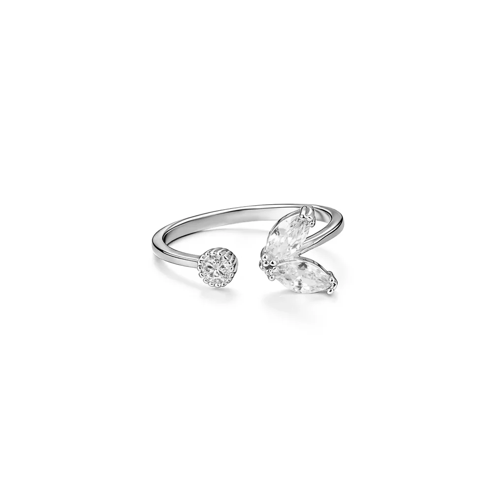 Butterfly Ring 316L Stainless Steel Custom Plating Fashion Jewelry OEM Jewelry Brands