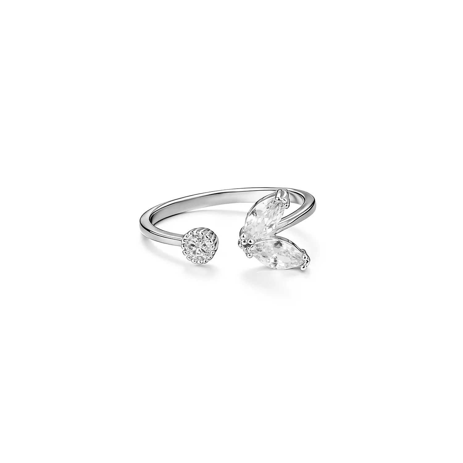Butterfly Ring 316L Stainless Steel Custom Plating Fashion Jewelry OEM Jewelry Brands
