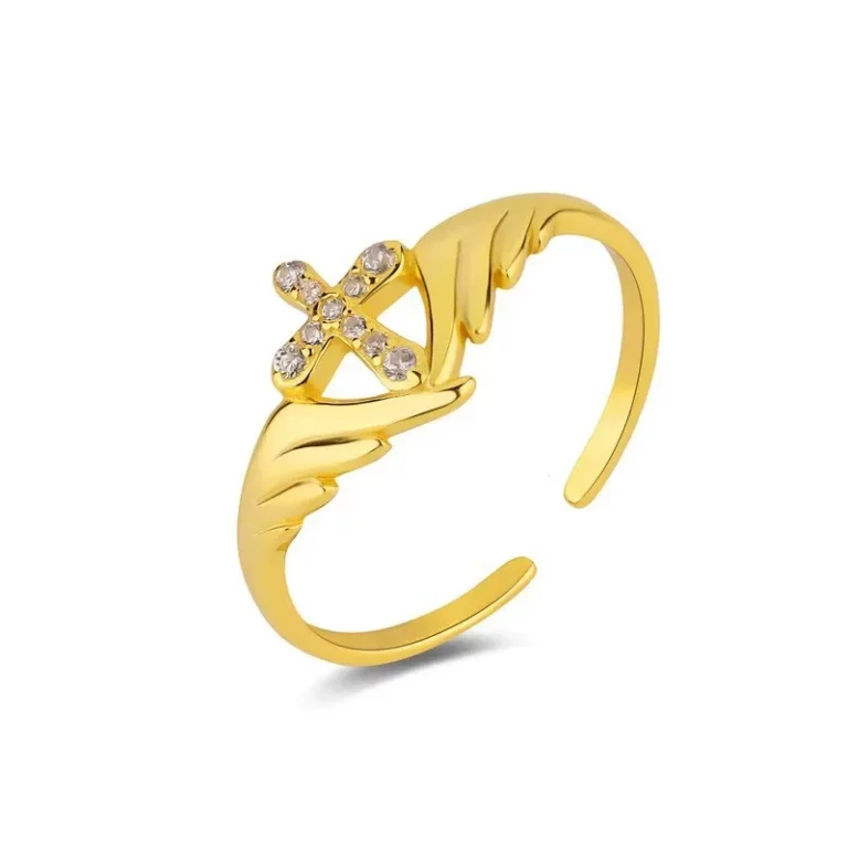 Cross Ring 316L Stainless Steel scalable bulk production global jewelry hub for jewelry wholesalers
