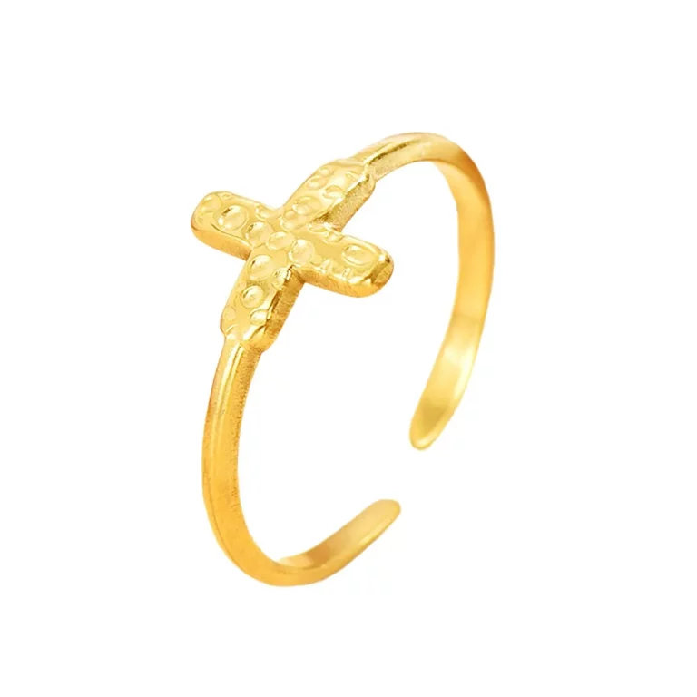 Cross Ring 316L Stainless Steel turnkey manufacturing jewelry manufacturing expert for fashion wholesalers