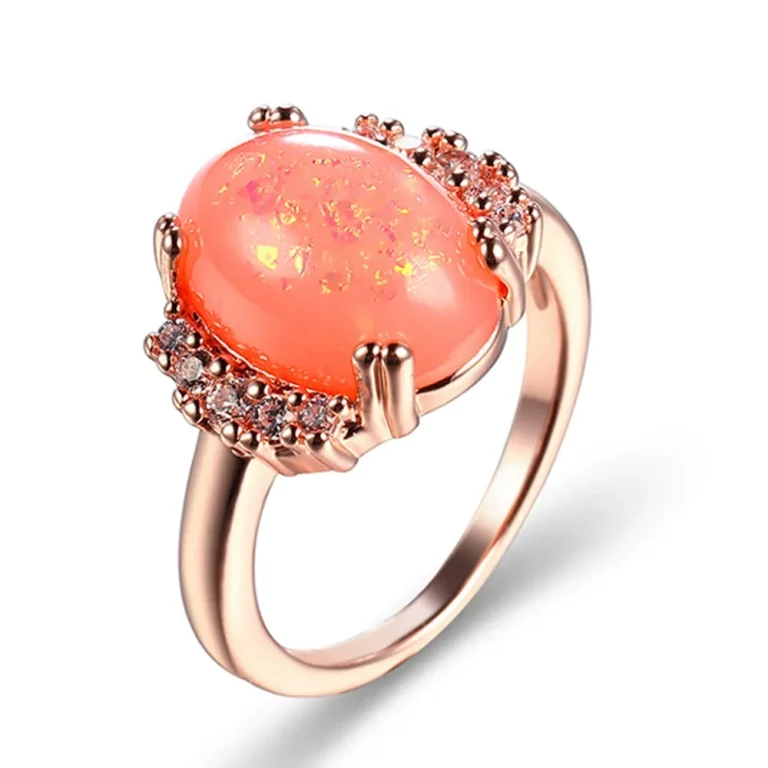 Opal Ring 316L Stainless Steel ODM service custom jewelry manufacturing for Independent Online Sellers