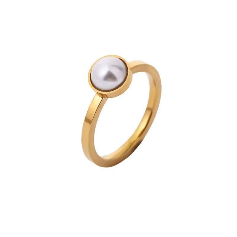 Pearl Ring 316L Stainless Steel jewelry product development jewelry ODM partner for Shopify store owners