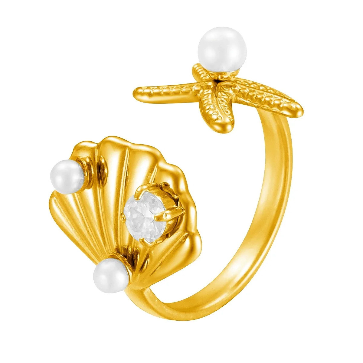 Pearl Ring 316L Stainless Steel turnkey production jewelry manufacturing partner for jewelry brands