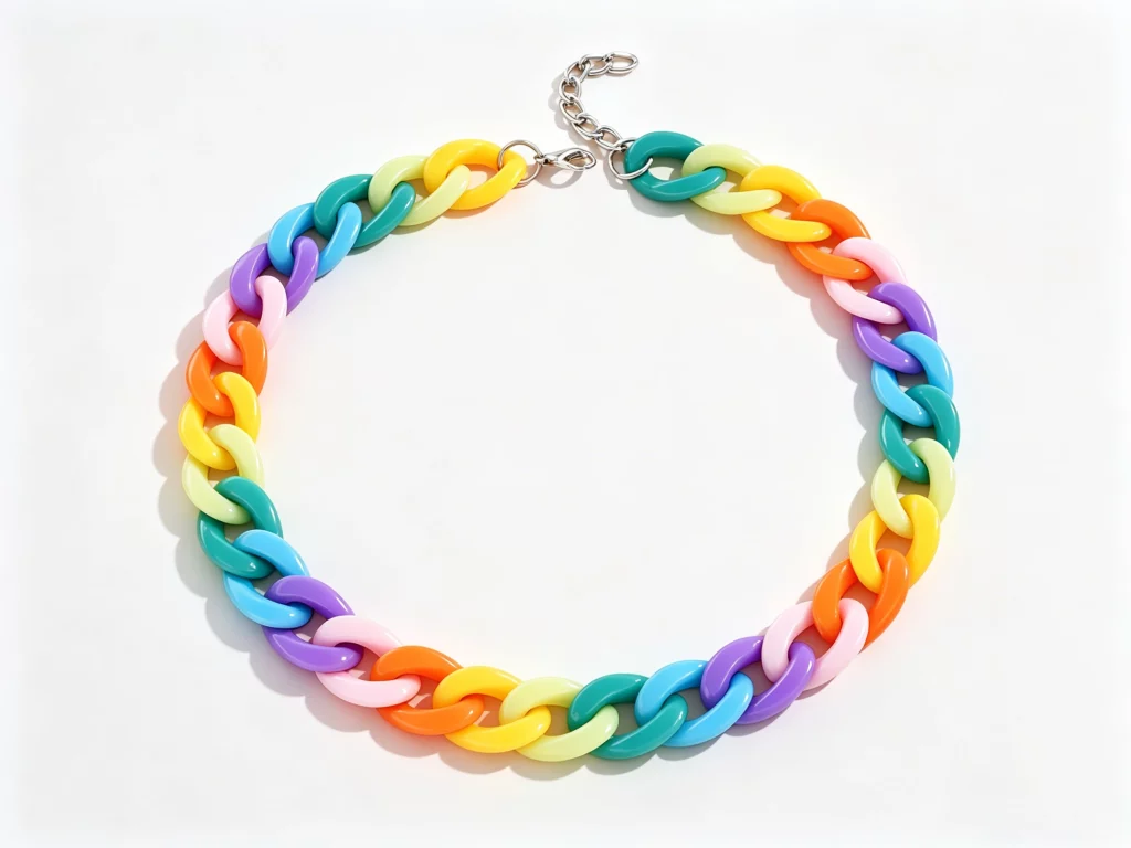 B2B manufacture resin material chain for charm bracelet, wholesale custom jewelry supplier