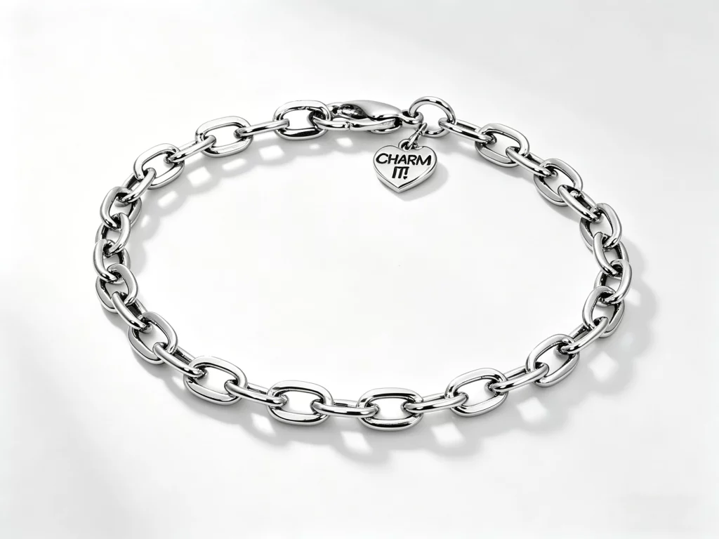 Wholesale zinc alloy chain for charm bracelet, B2B custom jewelry manufacturer