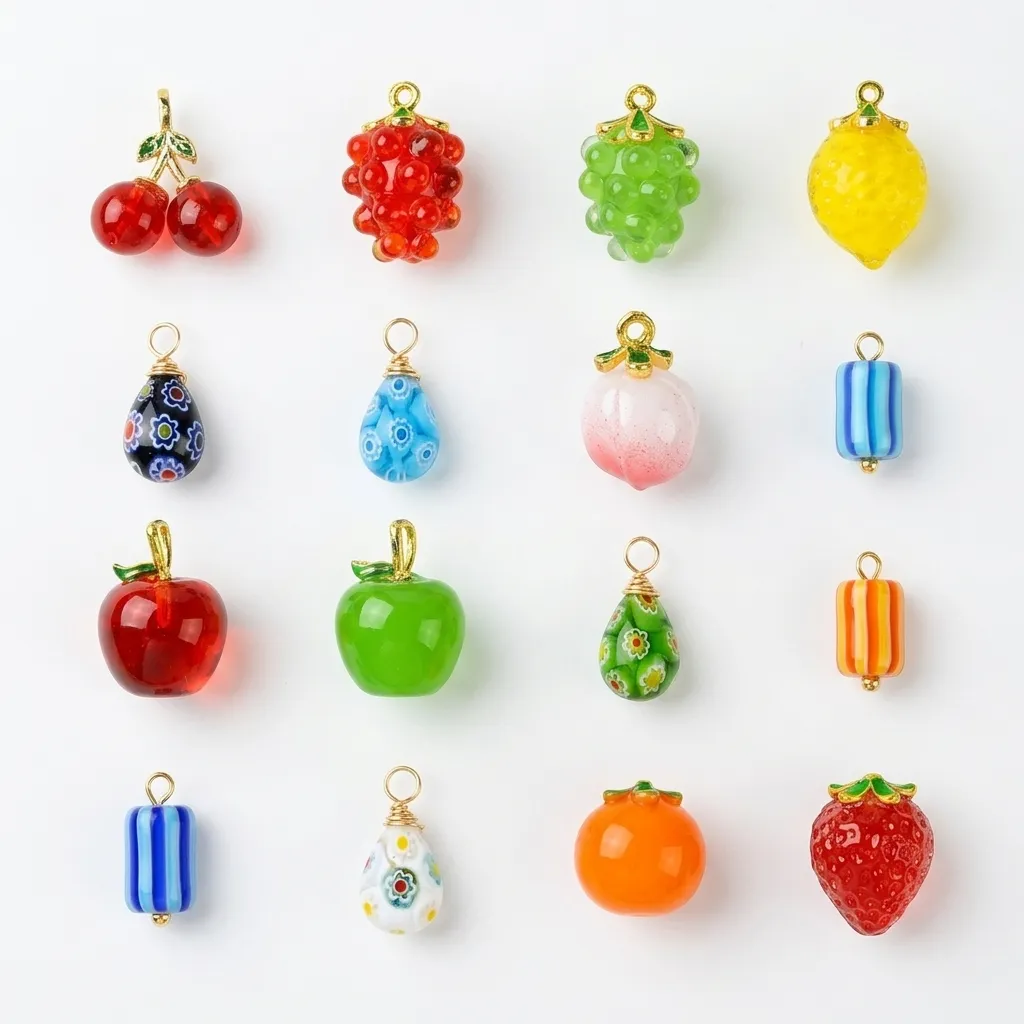 Custom glass charm guide – B2B reference for OEM/ODM glass charms featuring high transparency, vivid colors, and non-fading properties, ideal for decorative charm bracelet collections with bulk order support.