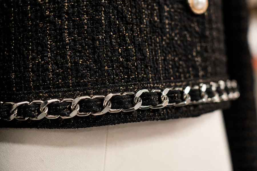 Factory-produced iron structural support chain , OEM apparel hardware components for brands