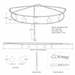 Celestial Moon & Star Bracelet. Custom 316L stainless steel charm bracelets for OEM and private label jewelry brands