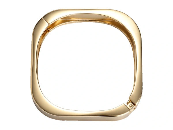 Custom rounded square stainless steel bangle bracelet for OEM jewelry manufacturing projects