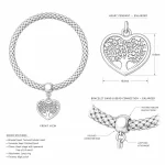 Tree of Life Charm Bracelet. Custom 316L stainless steel charm bracelets for OEM and private label jewelry brands.