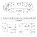 Wood and Metal Link Bracelet.Custom 316L stainless steel charm bracelets for OEM and private label jewelry brands