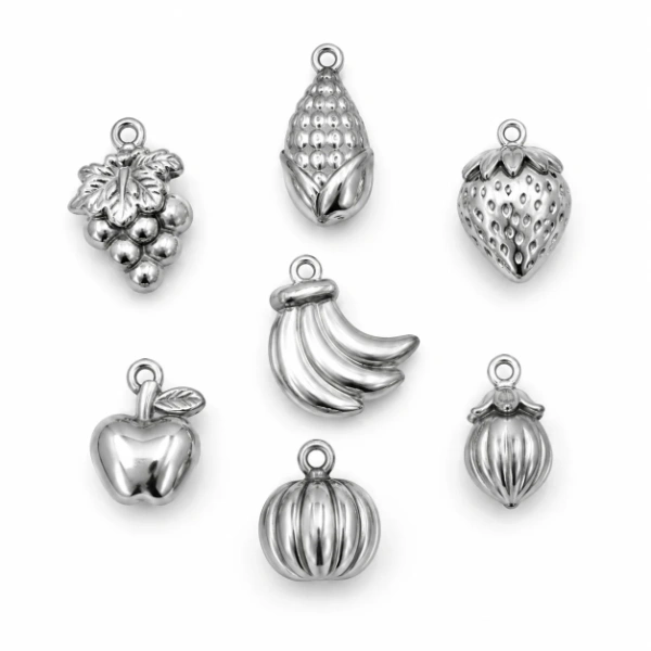 Personalized fruit pendant designs from a custom OEM/ODM jewelry manufacturer