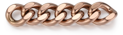 Rose Gold tone brass necklace chain color reference