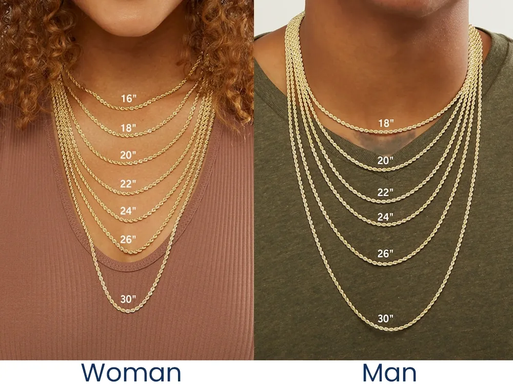 Custom brass necklace length and layering options with adjustable chains, extenders and pendant proportions
