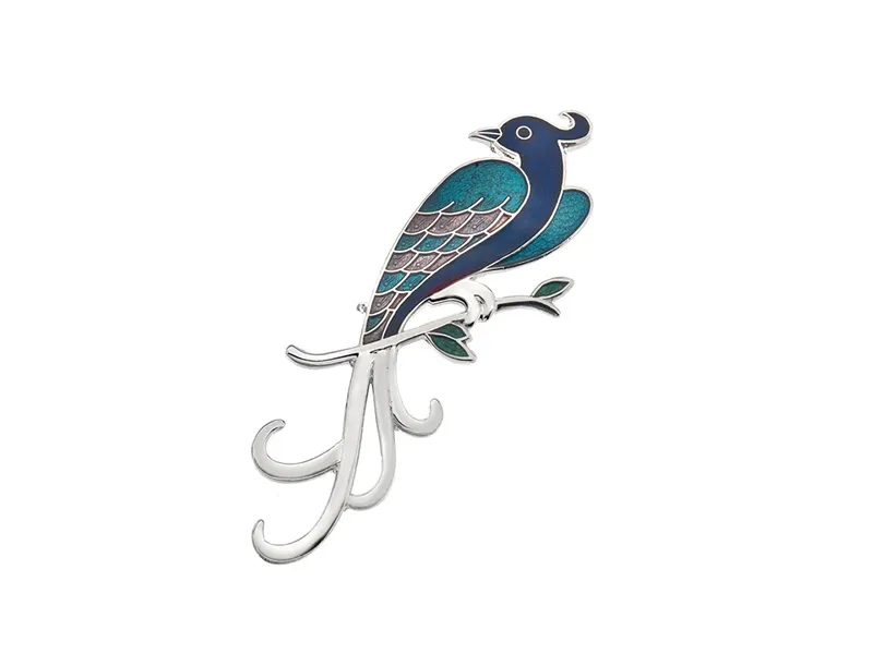Custom bird brooch design for OEM/ODM fashion jewelry, accessories and branded collections.