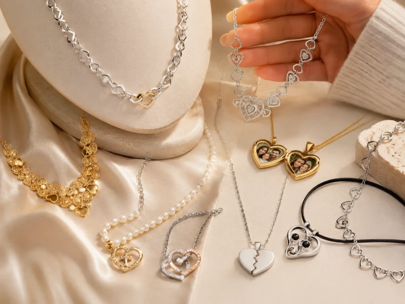 chain necklace display for b2b necklace manufacturer