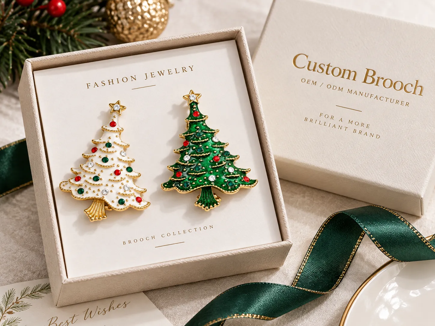Custom brooch manufacturer consolidating styles, finishes and order quantities for efficient bulk fashion jewelry production.