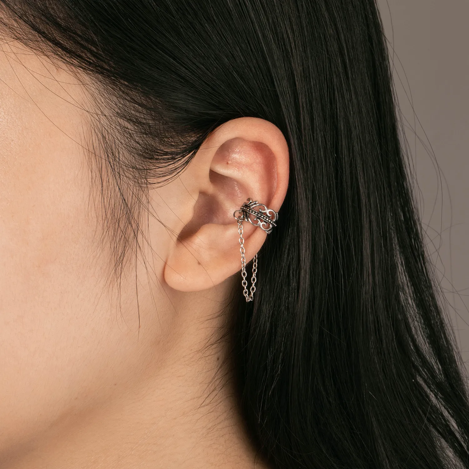Haosen 7 Days Fast Delivery 304 Stainless Steel Chain Clip-on Earrings OEM Partner