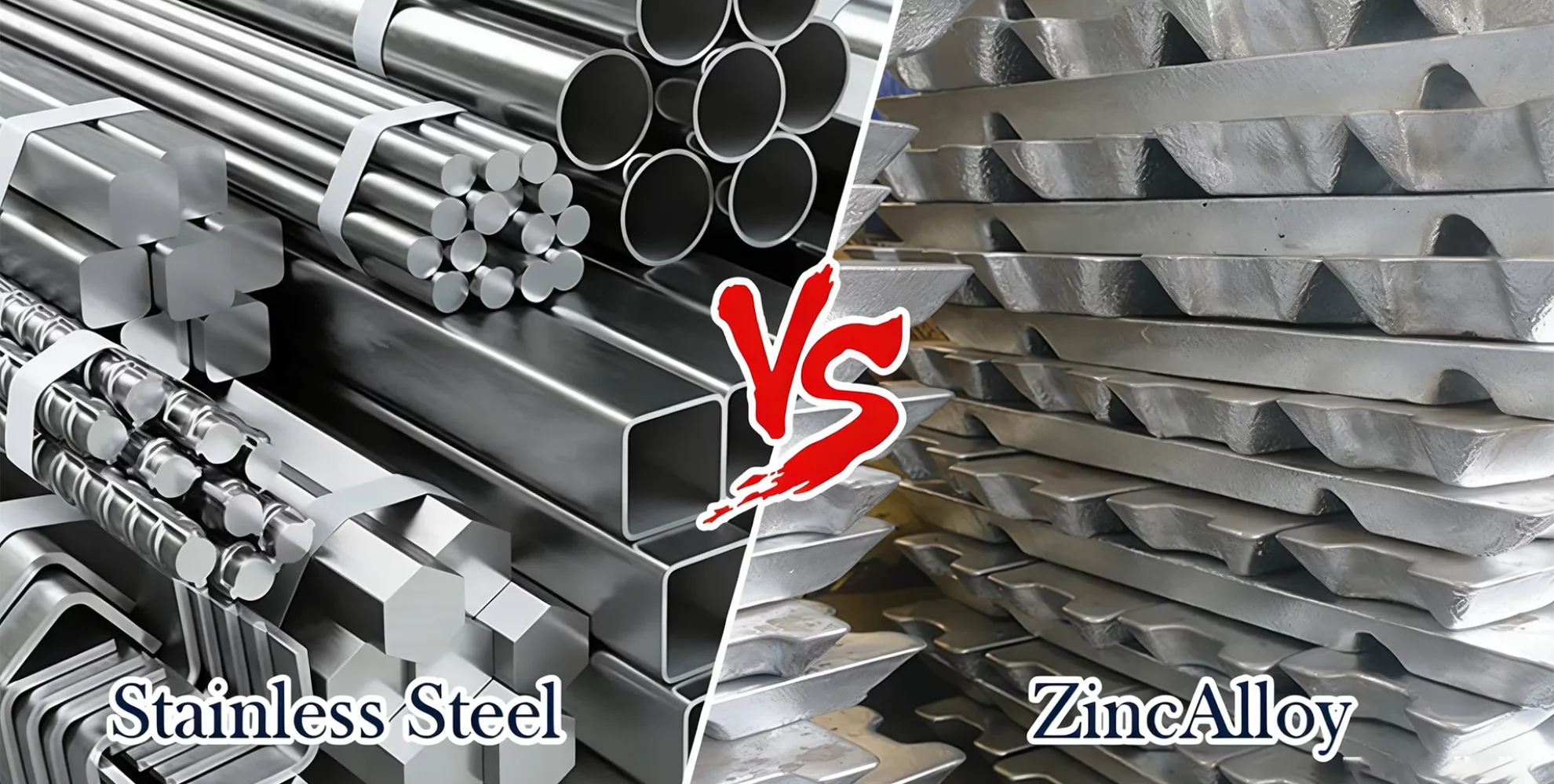 Raw material stainless steel vs. zinc alloy jewelry factory